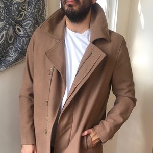 Tan Peacoat